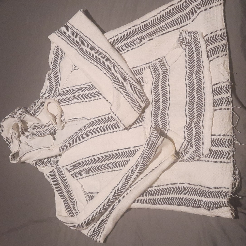 Black and white tribal Aztec hoodie